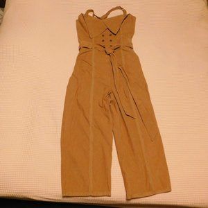 Corduroy Wide Leg Jumpsuit by Yannik MAKING THE CUT sz 2X NWT